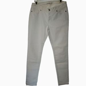 Michael kors white denim straight leg jeans